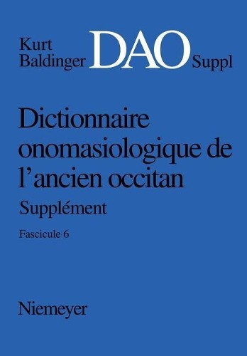 Nicoline Winkle Dictionnaire onomasiologique de l´ancien occitan (DA (Paperback)Another great item from Rarewaves USA | Free delivery!