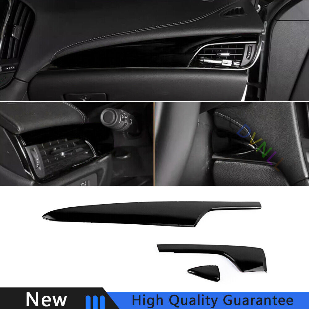 Cadillac ATSL 14-17 Bright Black Console Instrument Strip Cover Trim