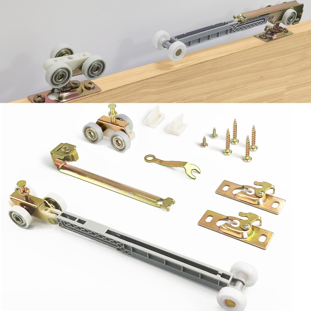 Sliding Door Soft Closing Kit, Hardware Soft Closing Hanger Fits Hardware Par...