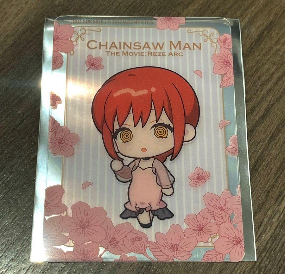 Chainsaw Man Movie Makima Clear Trading Card Prince Hotel Ikebukuro Cafe Bonus