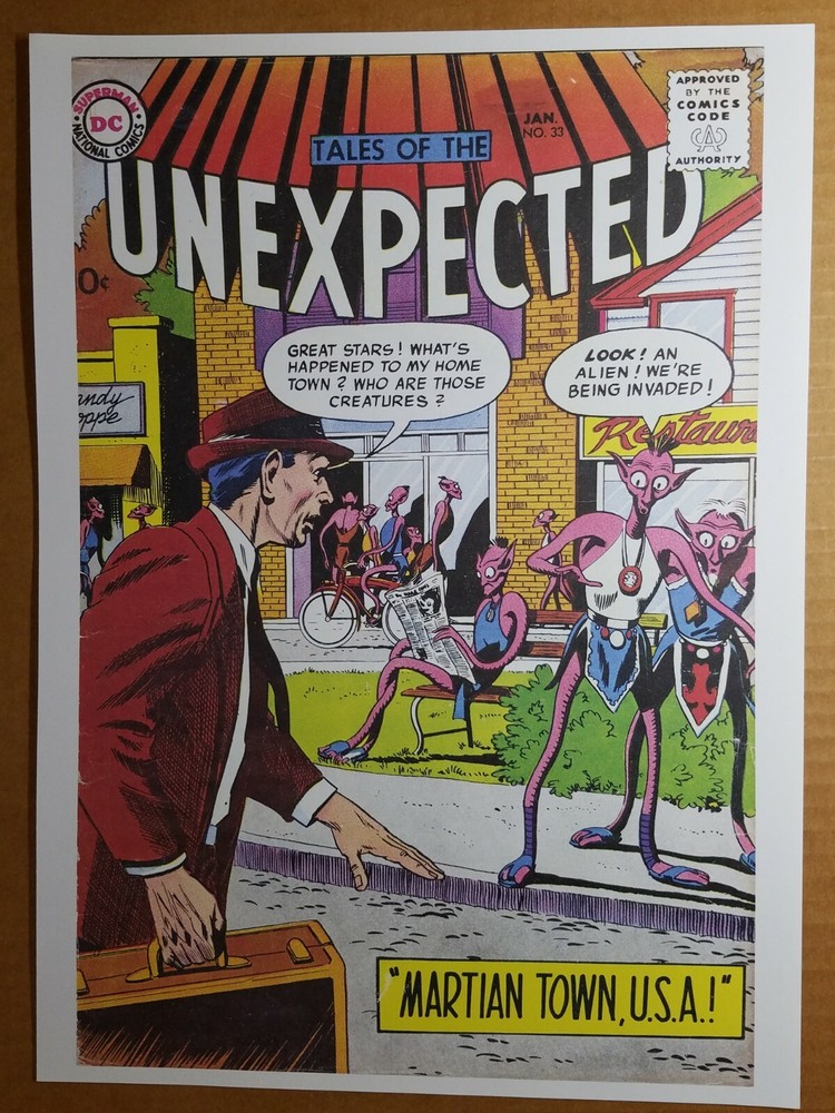 Tales of the Unexpected 33 DC Comics Bob Brown Poster Art