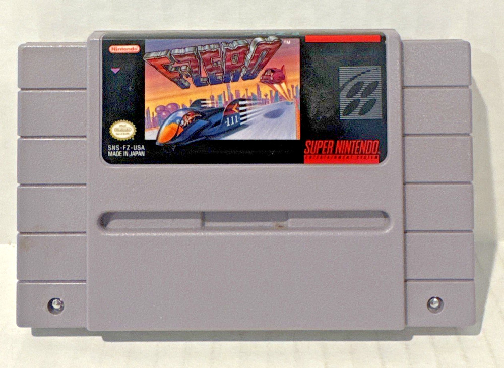 F-Zero Racing Super Nintendo SNES Original Authentic Tested Working!