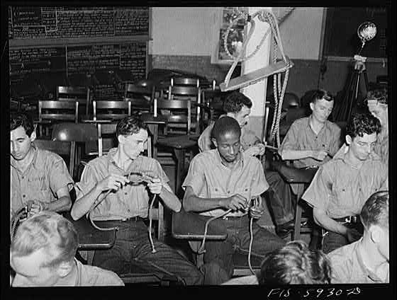 Photo:Hoffman Island New York 1930s Merchant Marine Training Center Class