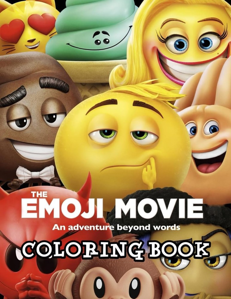 The Emoji Movie Coloring Book: Great gift for children, ideal for boys and girls