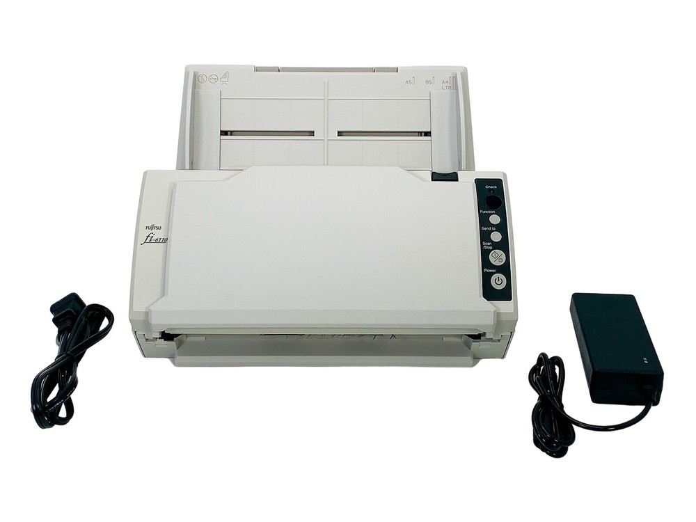 Fujitsu Fi-6110 PA03607-B065 Sheetfed Document Scanner w/AC Adapter GRADE A!-image