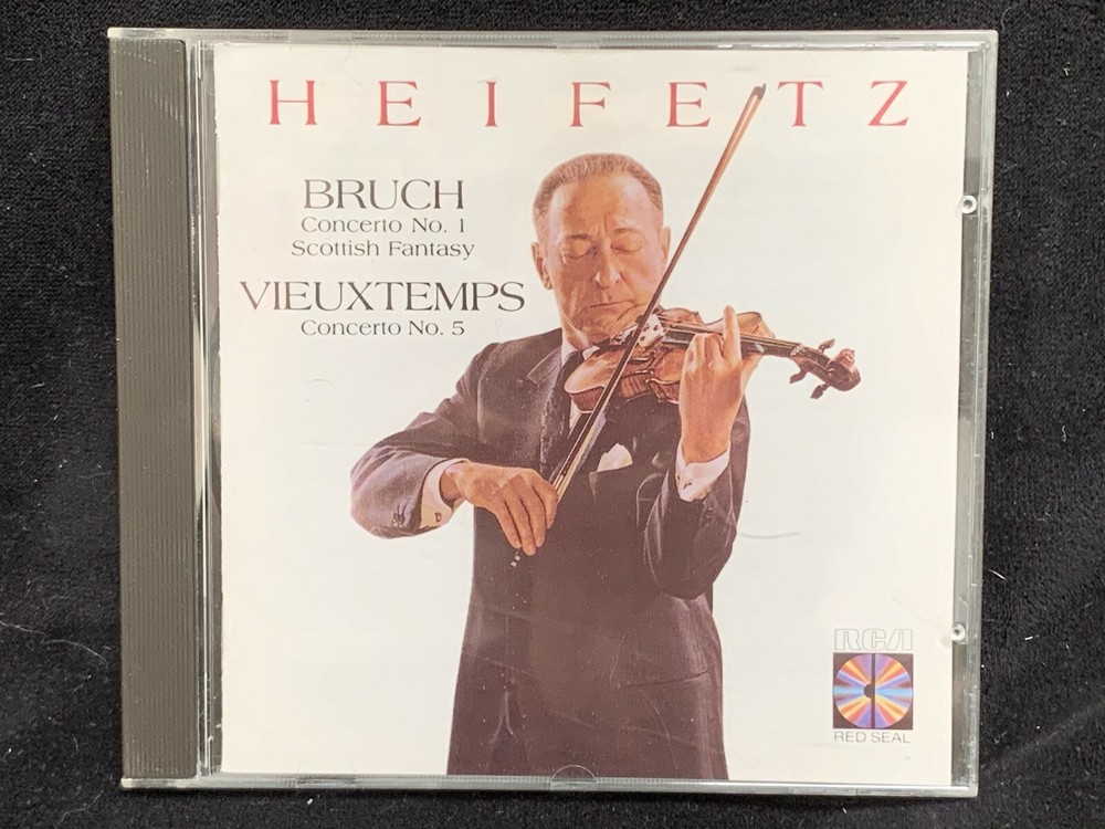 JASCHA HEIFETZ violin - BRUCH & VIEUXTEMPS Concertos - RCA CD 1987 Austria