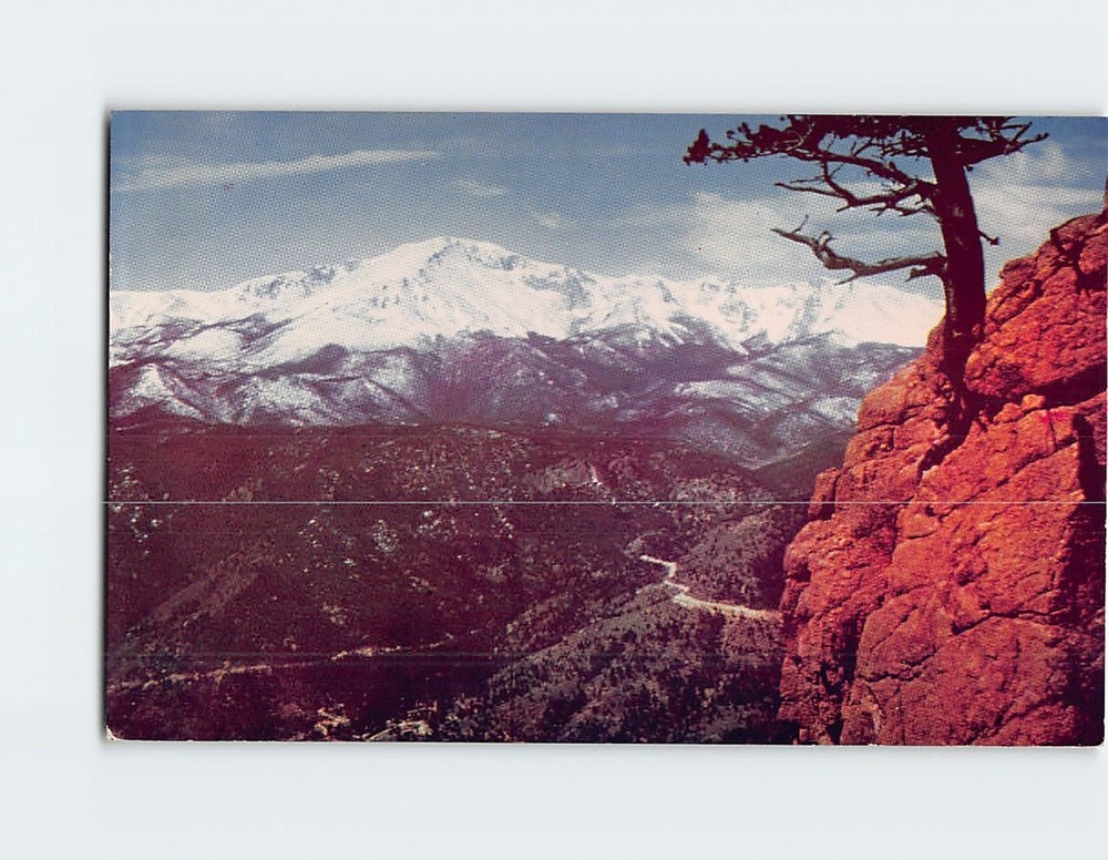 Postcard Pikes Peak Colorado USA