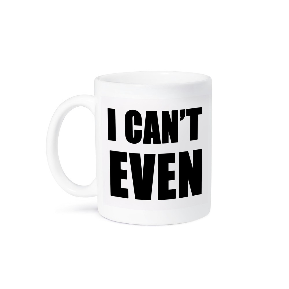 3dRose Black Cant Even Funny Coffee Mug 11 oz