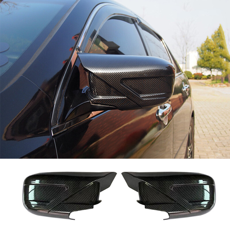 For Honda Accord 2003-2007 Carbon Fiber OX Horn Rear View Side Door Mirror Cover