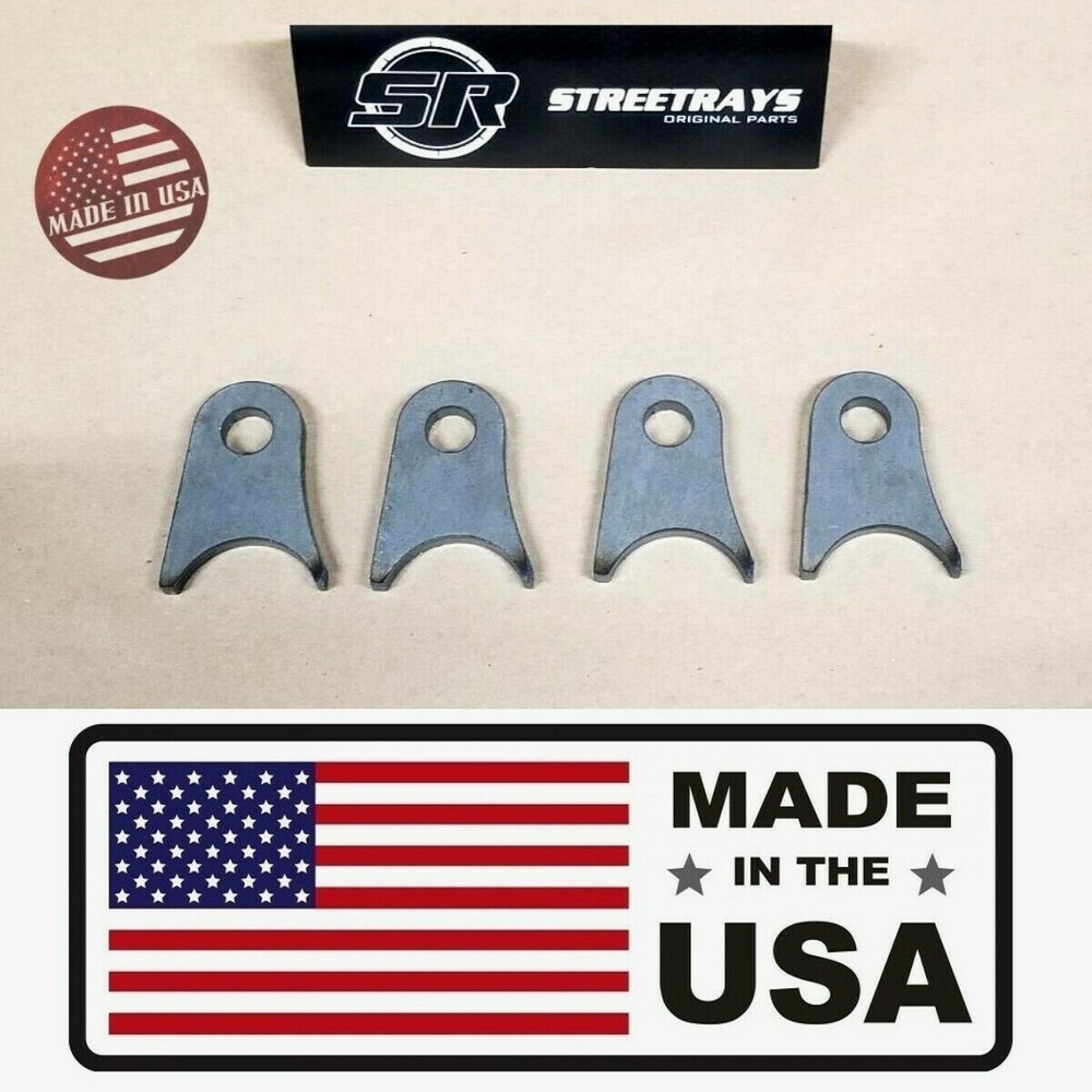 SR Weld-On Mounting Tab Bracket for 2in Tube Jeep Buggy Offroad 4pc