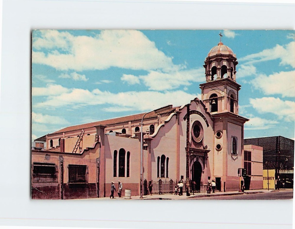 Postcard Our Lady of Guadalupe Church Downtown Mexicali Mexico