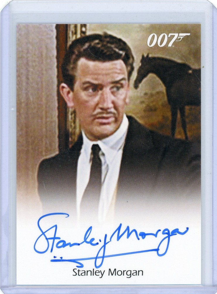 STANLEY MORGAN 2015 RITTENHOUSE JAMES BOND ARCHIVES Autograph AUTO CARD