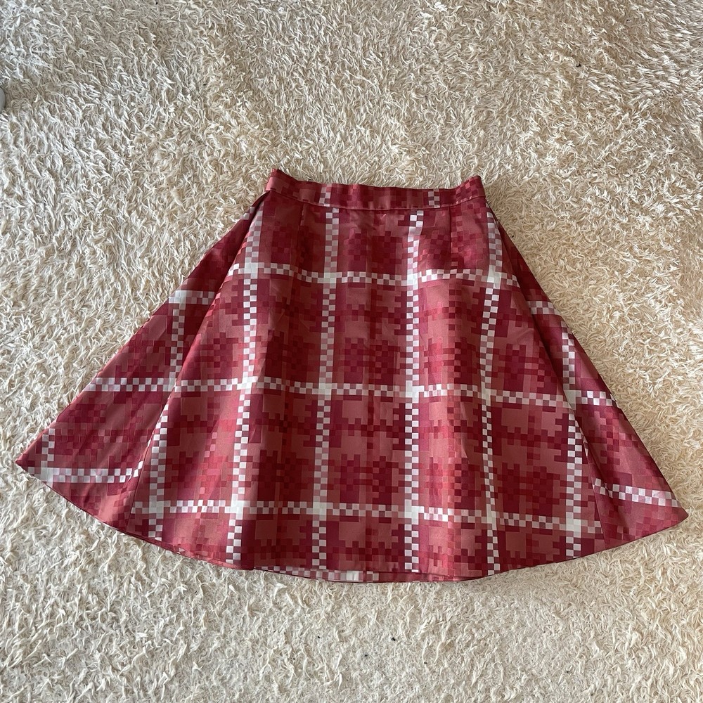 Vivienne Westwood A line plaid flared skirt made in Japan