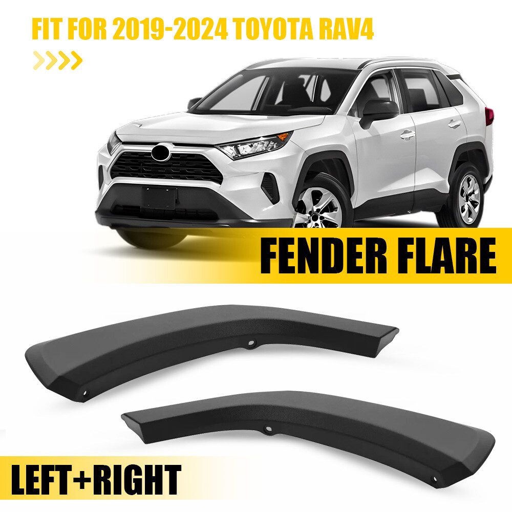 Fits 2019-2024 Toyota Rav4 Rear Door Flare Arch Trim Molding Left & Right Side S