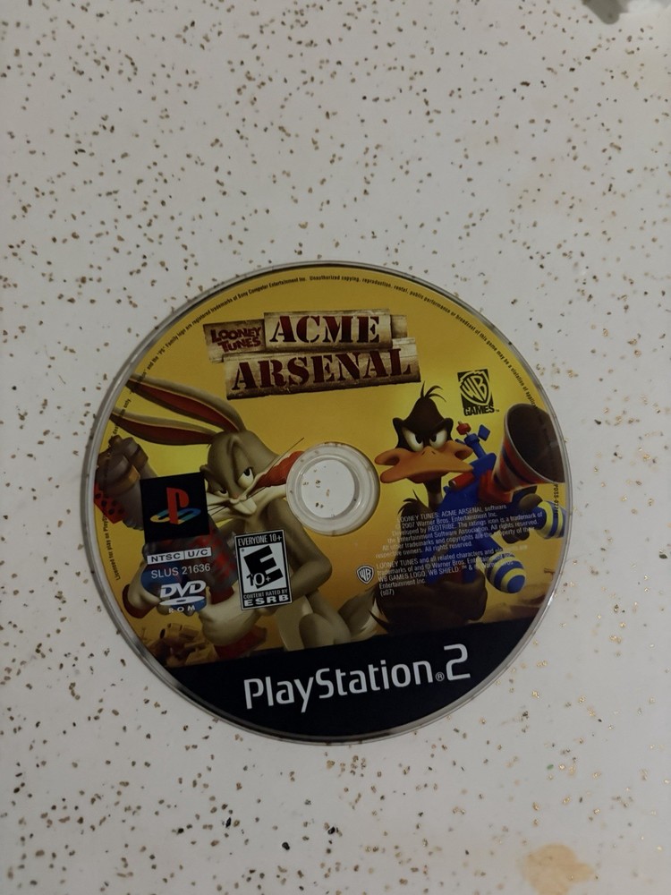 Looney Tunes Acme Arsenal PlayStation 2 Game, Complete Tested