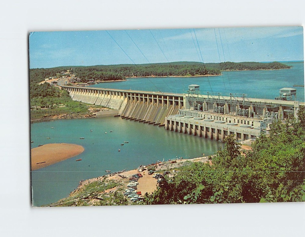 Postcard Bagnell Dam And Lake Of The Ozarks Lake Ozark Missouri USA