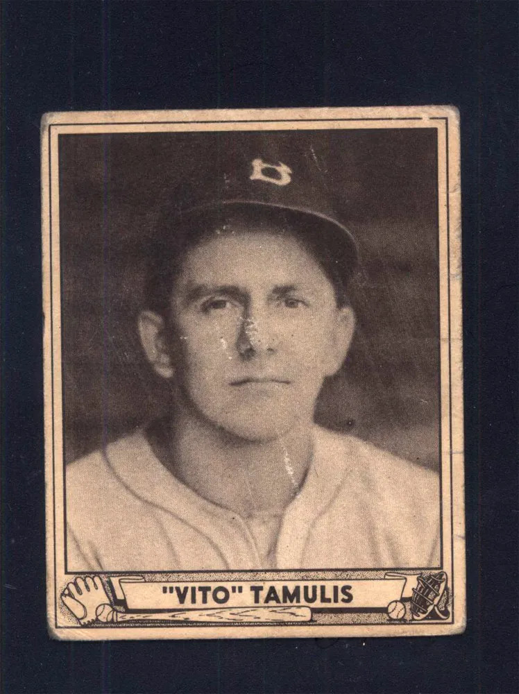 1940 Play Ball #145 Vito Tamulis Dodgers (FR) 011755