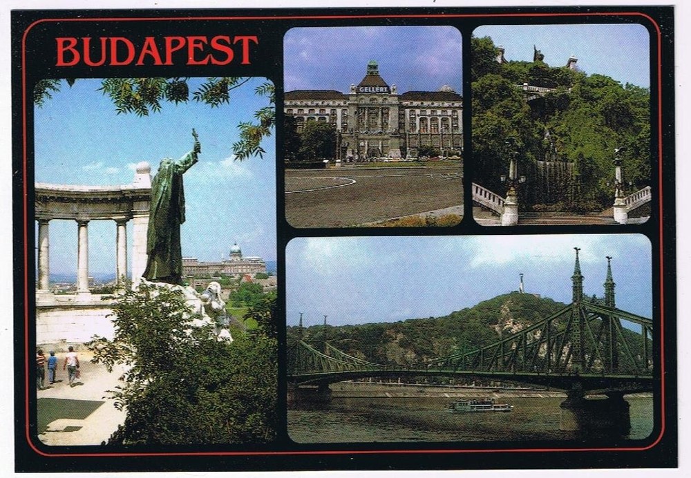 Hungary Postcard Budapest Multi View