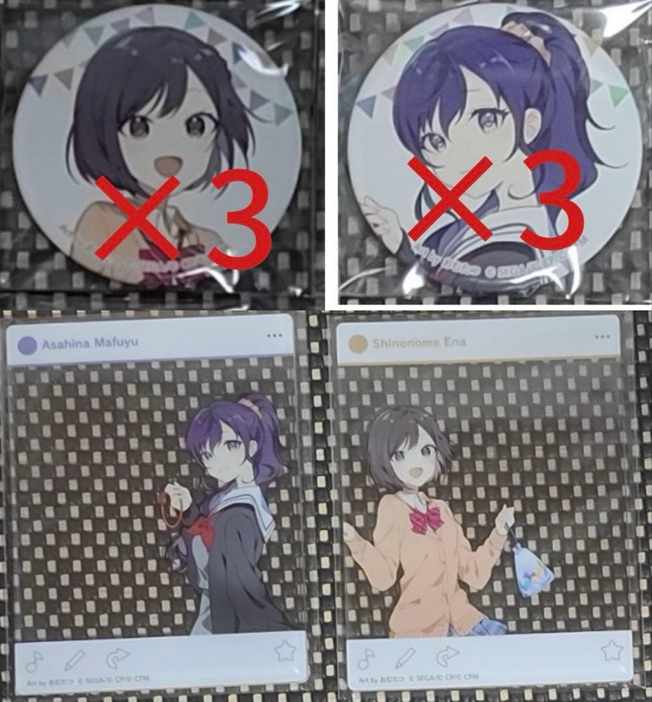 Shinonome Ena Asahina Mafuyu Cultural Festival acrylic card can badge #62290c