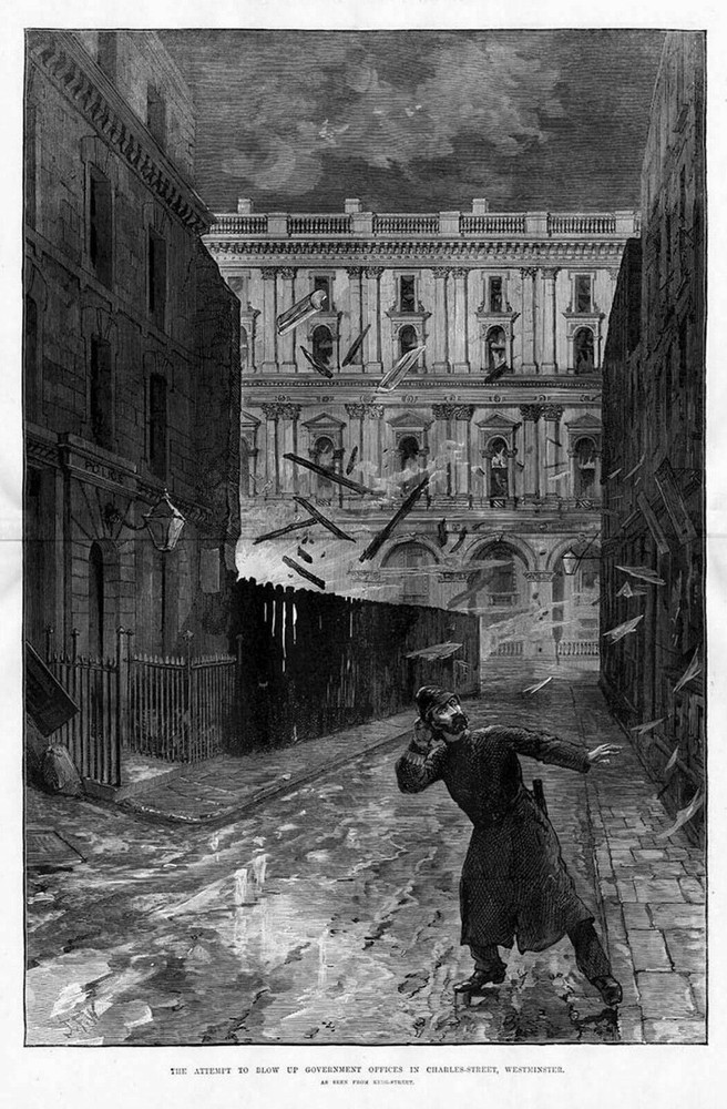 WESTMINSTER, ATTEMPT TO BLOW-UP GOVERNMENT OFFICES, CHARLES-STREET, WESTMINSTER