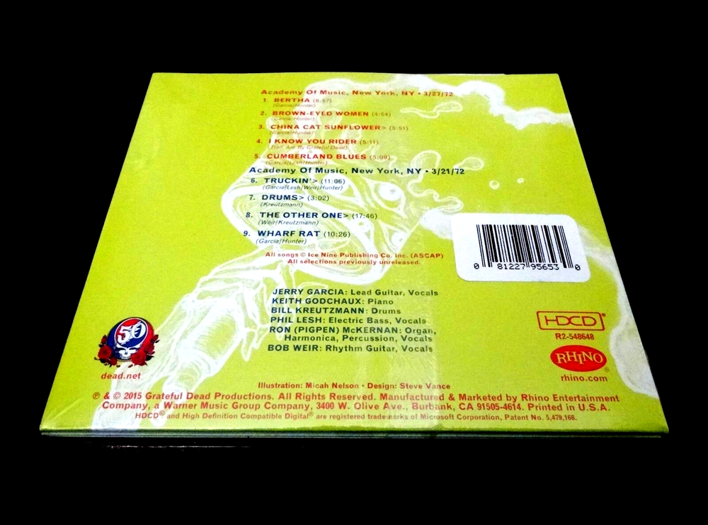 Grateful Dead Daves Picks 14 Bonus Disc 4-CD Set 2015 Academy Of Music NYC 1972 Live Concert-image