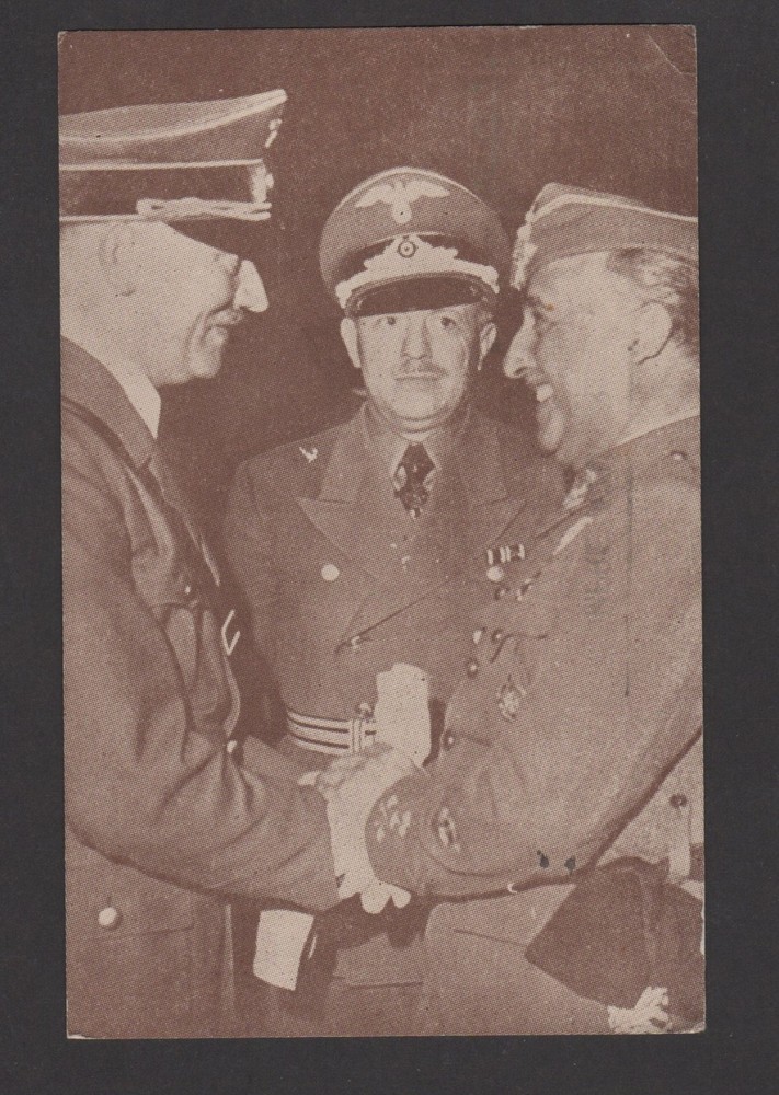 1940's Hitler Postcard Used