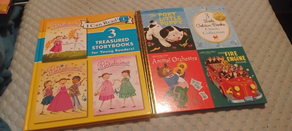 I Can Read Pinkalicious & Little Golden Books Classic Collection 3 Stories Each