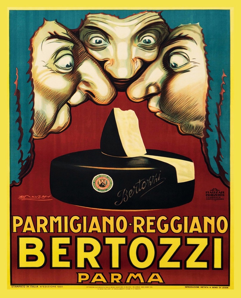 Decoration Poster.Home room art.Interior design.Cheese Bertozzi Parmesan.7391