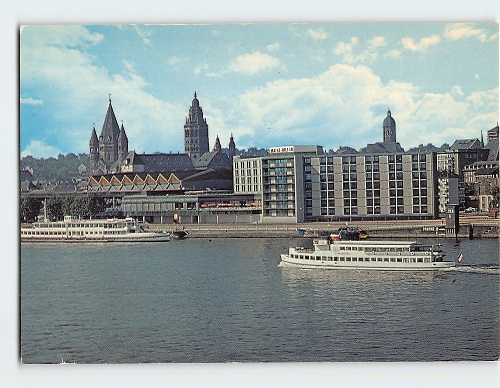 Postcard Mainz Hilton Rheingoldhalle Mainz Germany