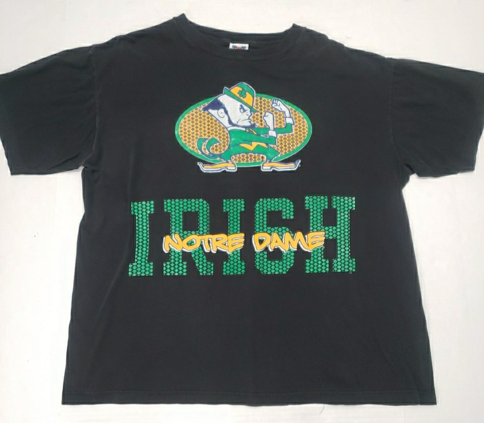 VTG 90s TNT Trau & Loevner Notre Dame Fighting Irish T-Shirt Sz XL Single Stitch