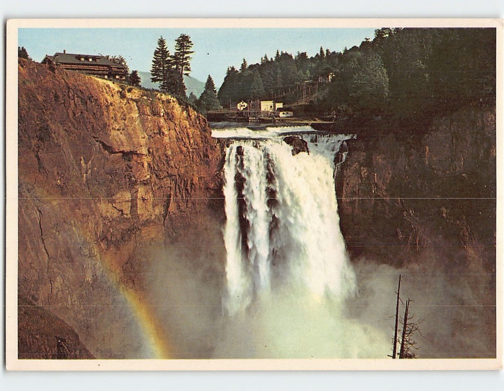 Postcard Snoqualmie Falls Washington