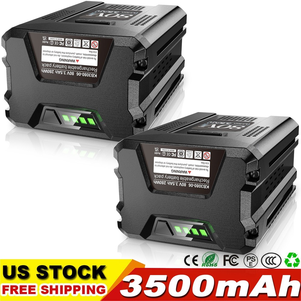 2Pack 3.5Ah Lithium Ion Battery KB2580-06 KB680-06 For 80V Max Cordless 80V Tool
