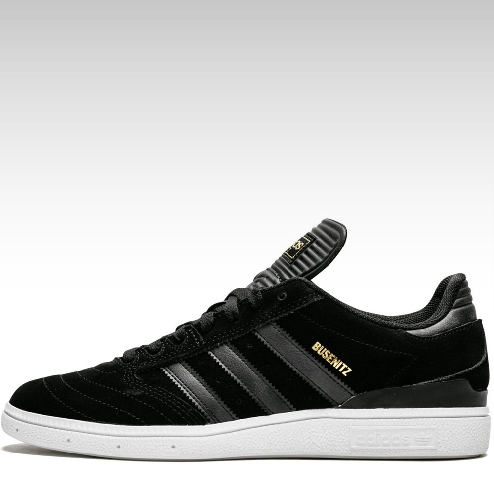 ADIDAS BUSENITZ BLACK BLACK WHITE SIZE 10 MEN'S SKATE SHOES