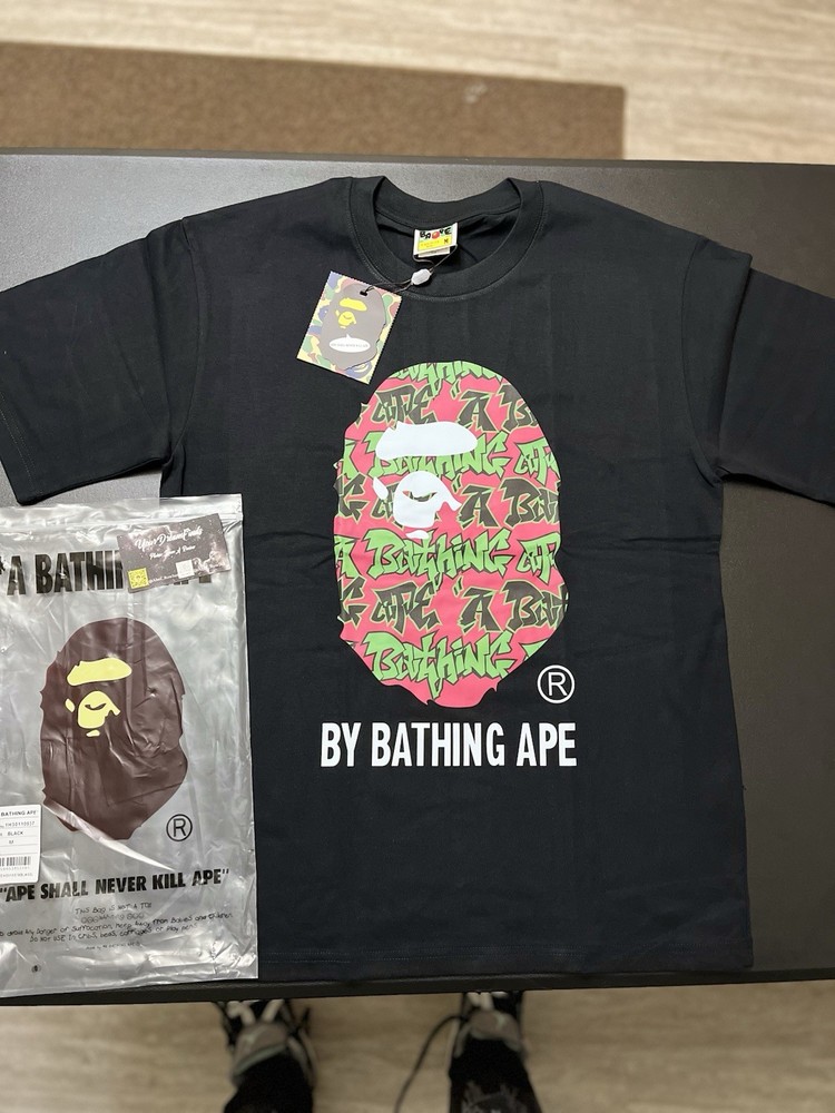 BAPE Graffiti Pattern T-Shirt Size Medium
