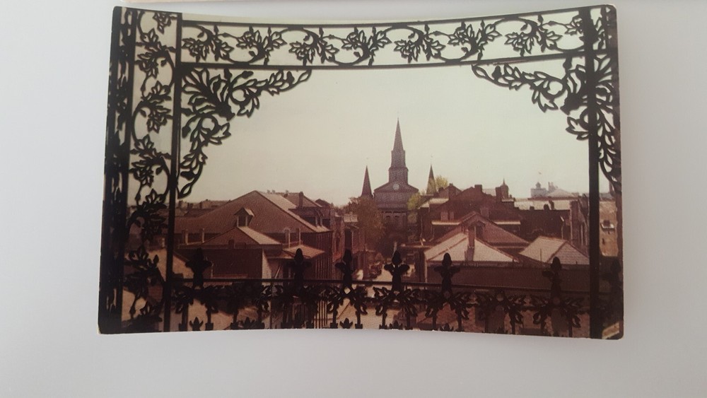 RPPC New Orleans Quarter Louisiana Academy of Art Postcard Real Photo Unpostmark-image