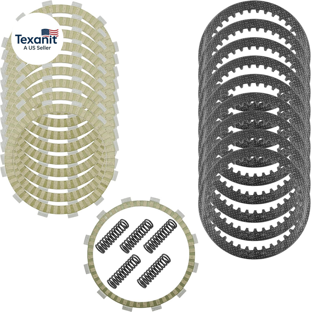 Clutch Friction Plates Kit Compatible with Kawasaki Vulcan 1700 Voyager VN1700 A