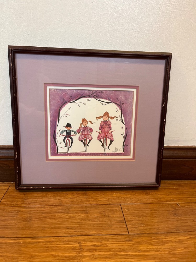 P Buckley Moss signed lithograph. neighborhood Patrol 152/1000 published 1990