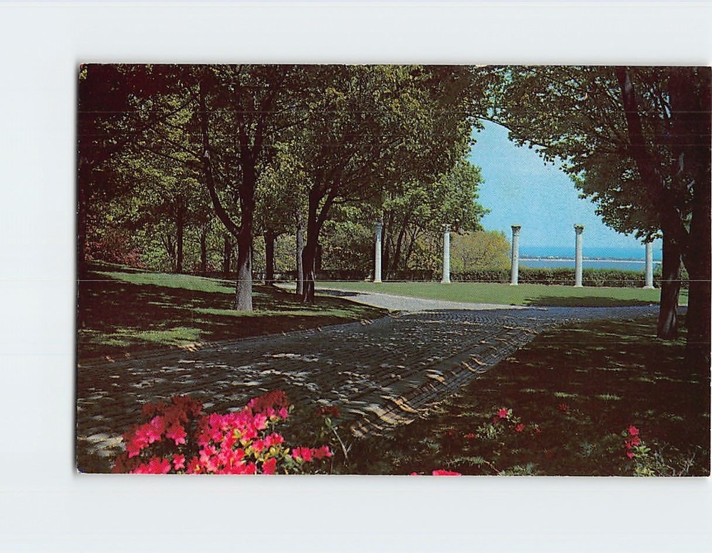 Postcard Corinthian Columns Vanderbilt Museum Long Island NY USA