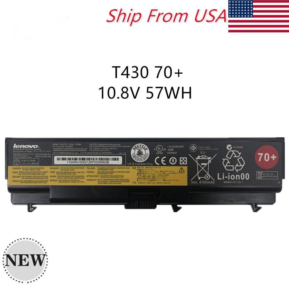 70+ Genuine 0A36302 45N1001 Battery For Lenovo Thinkpad T430 T420 T410 T530 L410