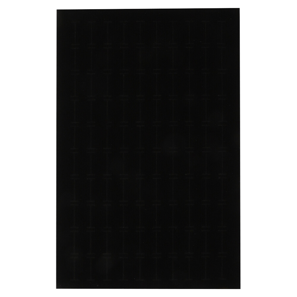 Black Sponge Earrings Storage Box with Pad Organizer Mat