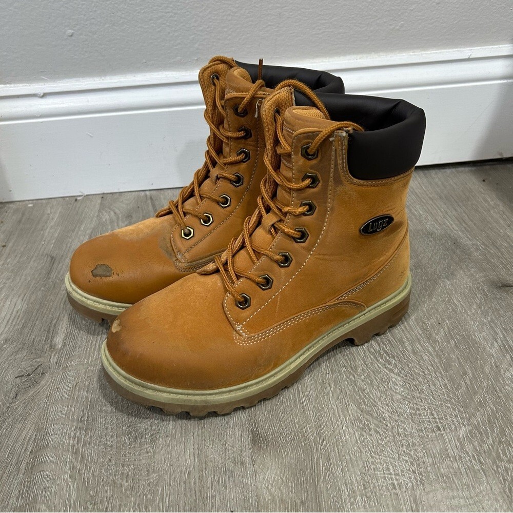 Men's Lugz Empire High-Top Outdoor Boots Tan Black Size 5