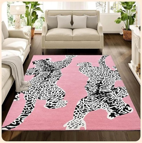 Hand Tufted Climbing Jaguar Modern Handmade Wool Rugs For Living Room Carpet Rug