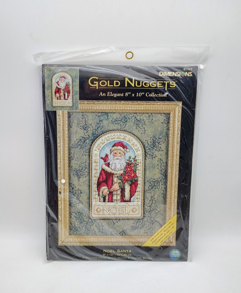 Dimensions Gold Nuggets Cross Stitch Kit #8747 - NOEL SANTA Christmas 8