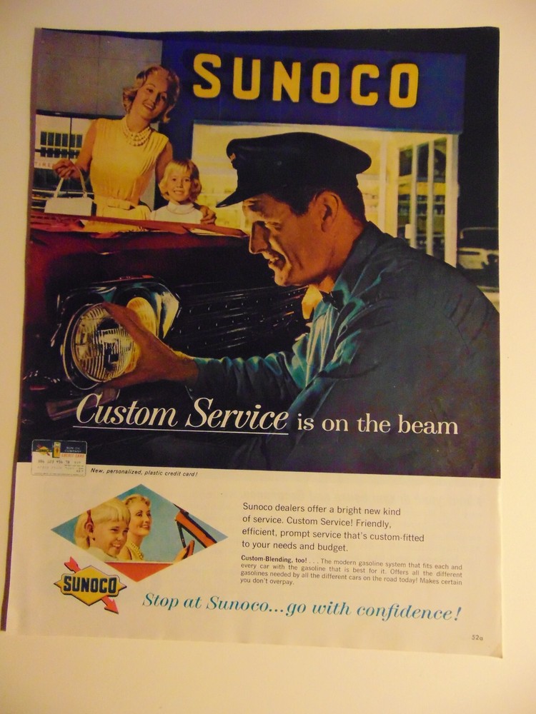 1962 SUNCO STATION Headlight Replacement vintage print ad