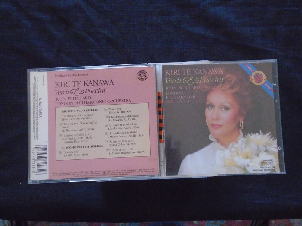 Kiri Te Kanawa / John Pritchard – Verdi & Puccini CDFREE SHIP