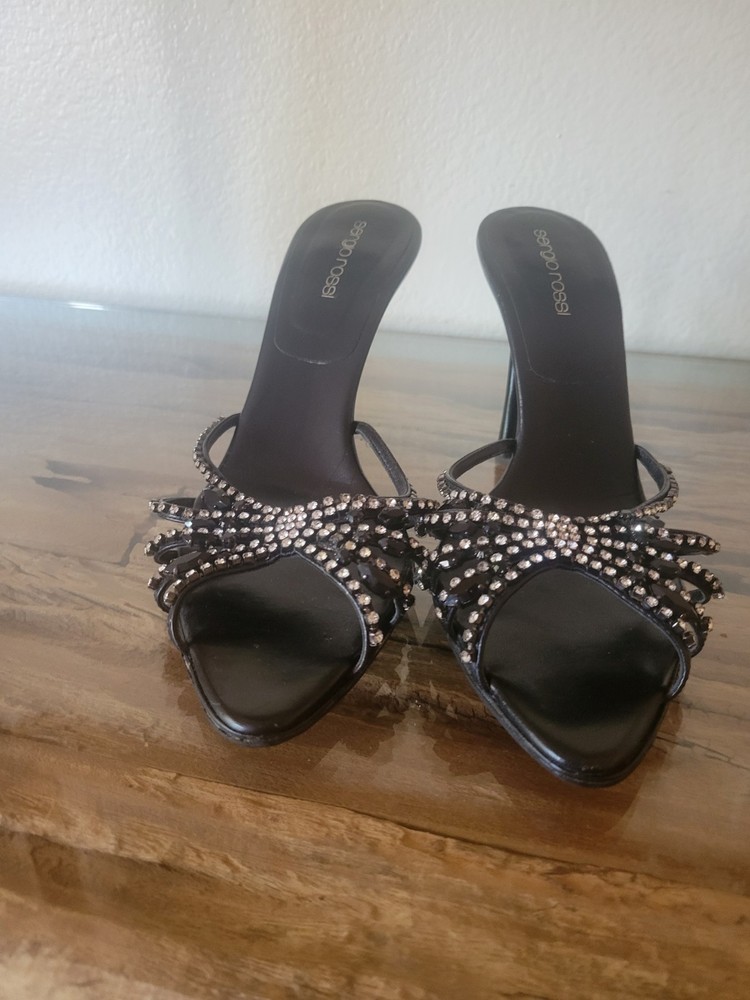 Sergio Rossi Women's Hills Sandals Black 38