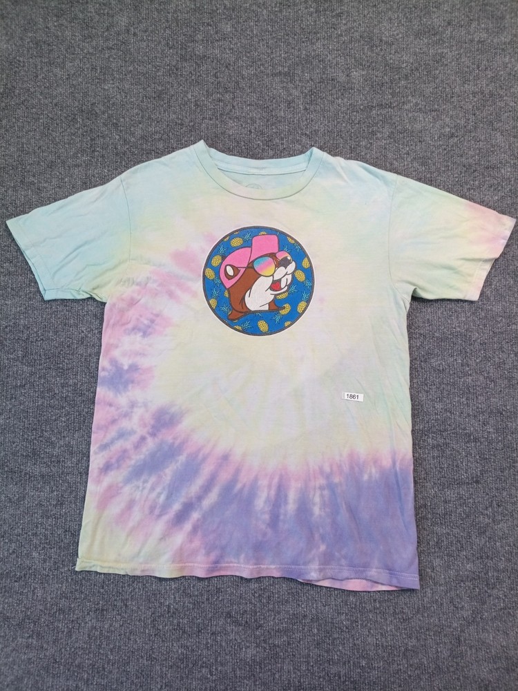 Buc-ee’s Tropical Like It’s Hot Tie Dye T Shirt Adult Medium Pastel Graphic