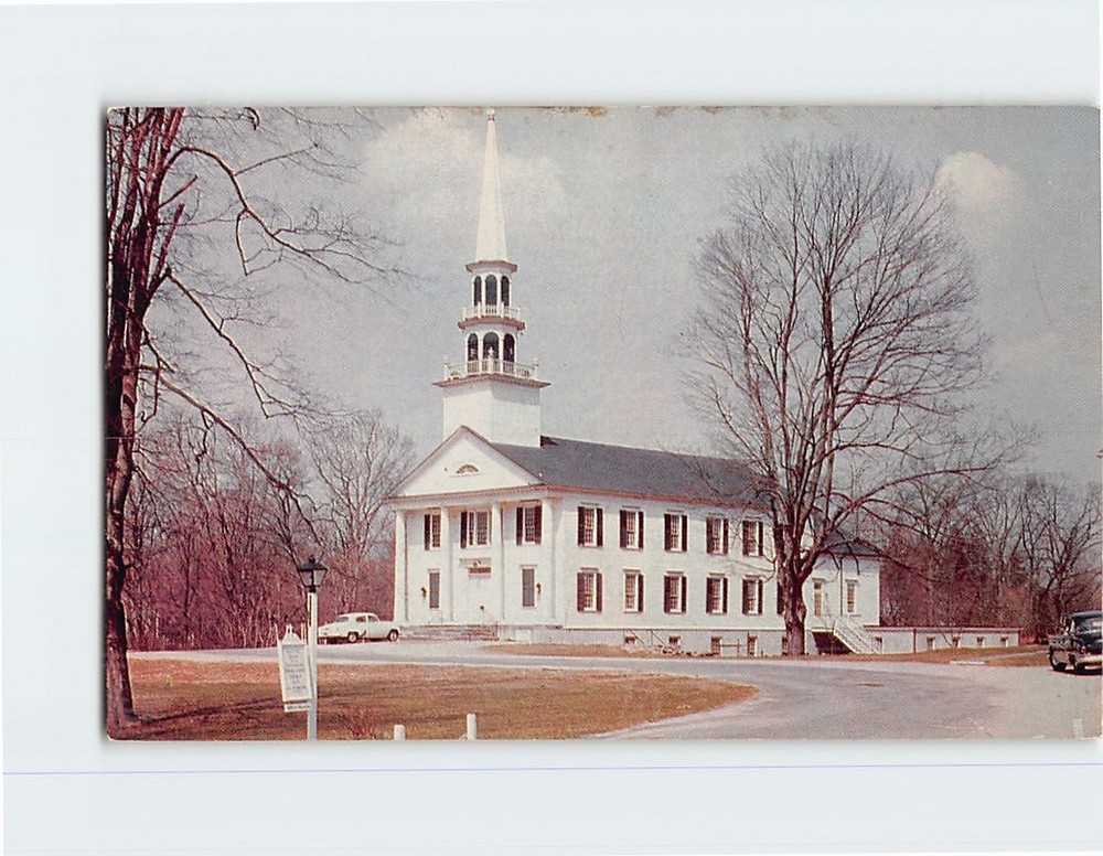 Postcard Saugatuck Congregational Church Westport Connecticut USA