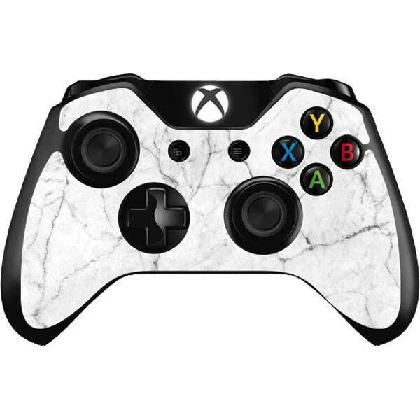 Marble Xbox One Controller Skin - White Marble