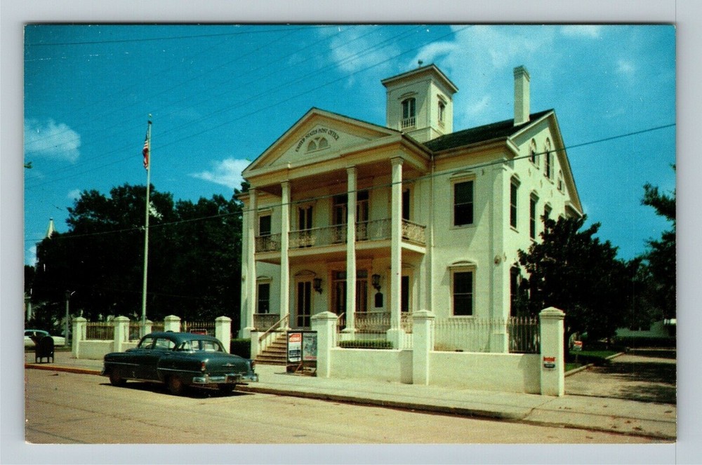 St Martinville LA-Louisiana, Post Office Vintage Souvenir Postcard